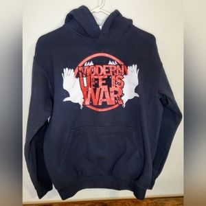 EARLY 2000s RARE VINTAGE MODERN LIFE IS WAR hoodie